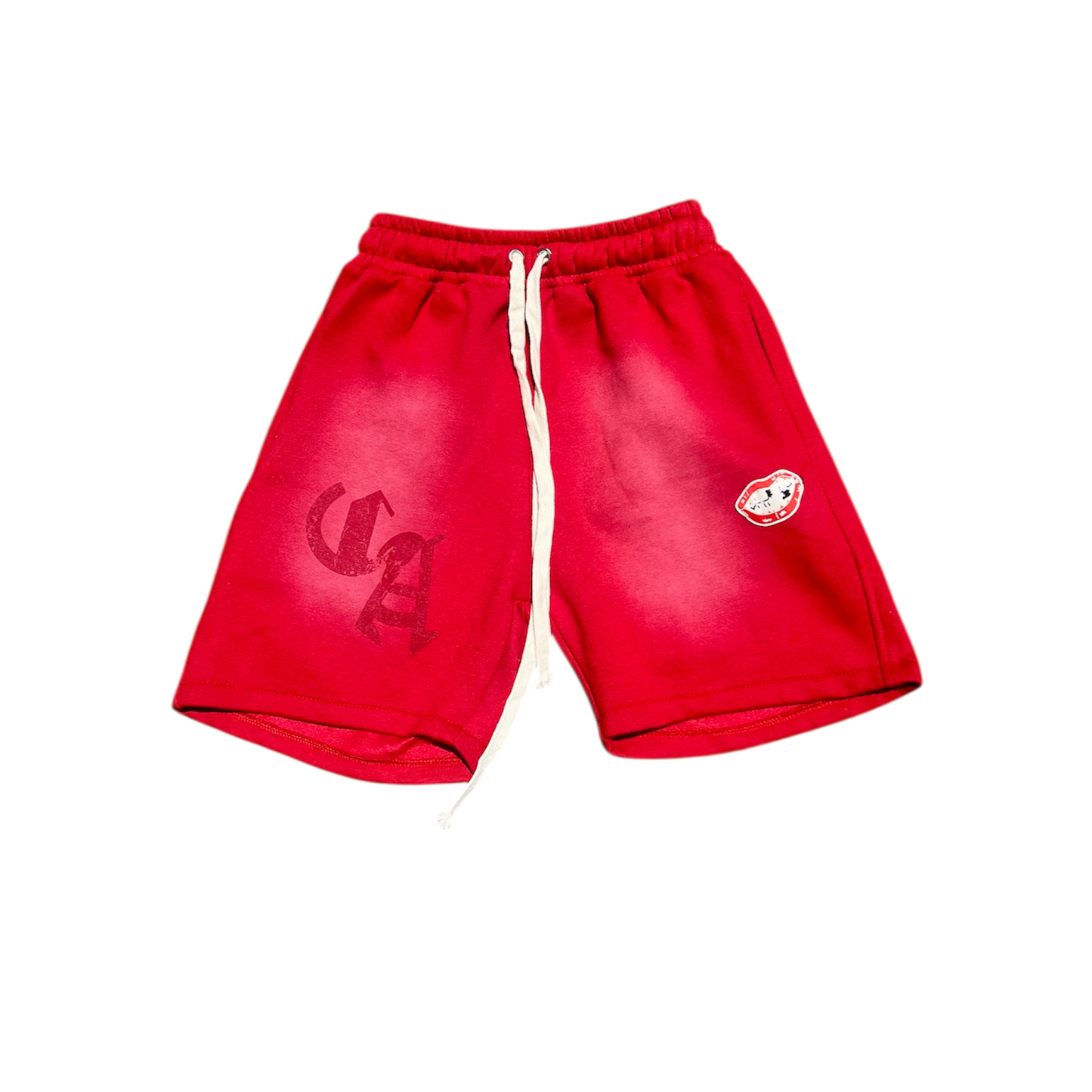 CA Fleece Shorts (Red)